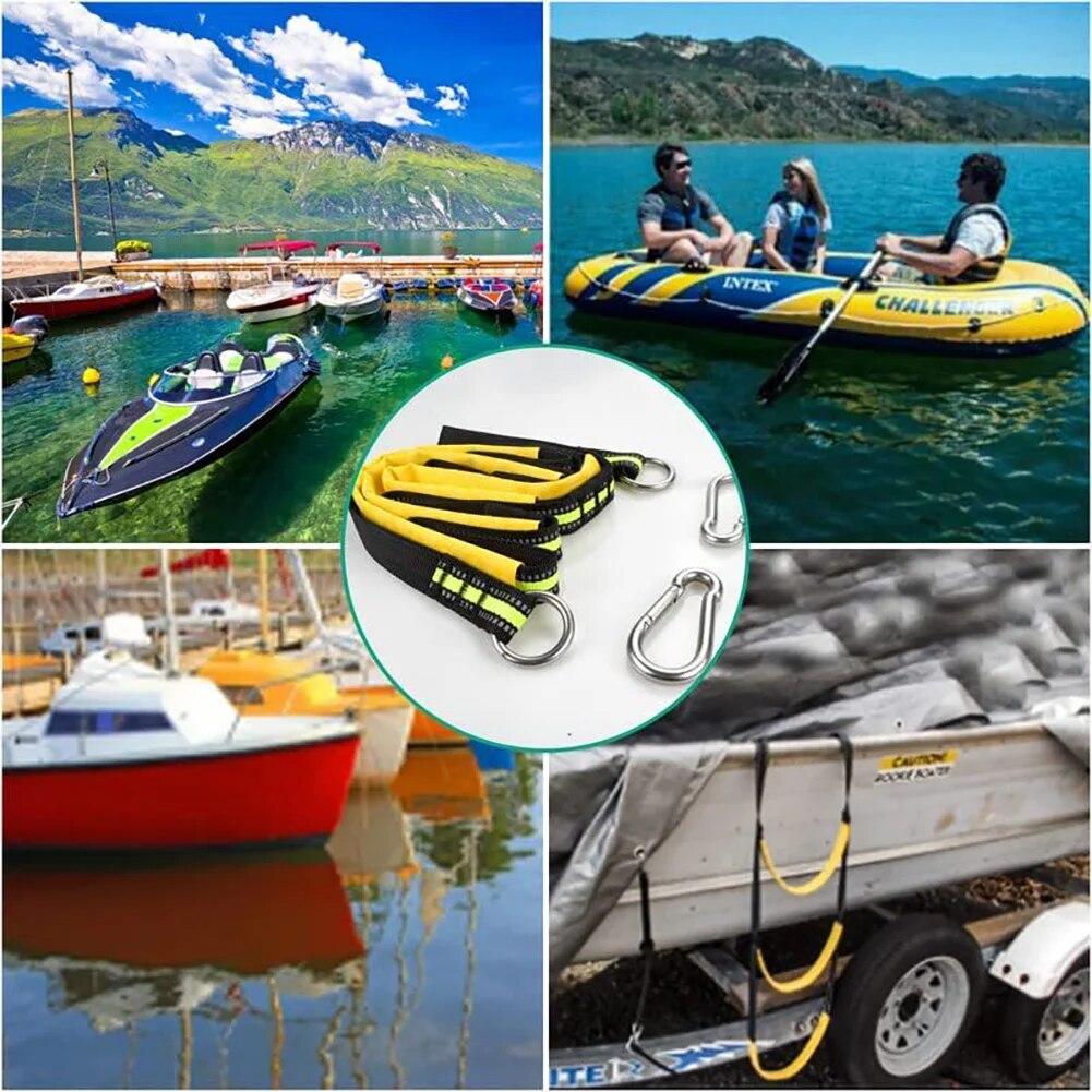 3/4/5 Step Boat Rope Ladder Boarding Rope Ladder Kayak Motorboat Canoeing Speedboat Dinghy Yacht Boat Accessories Marine