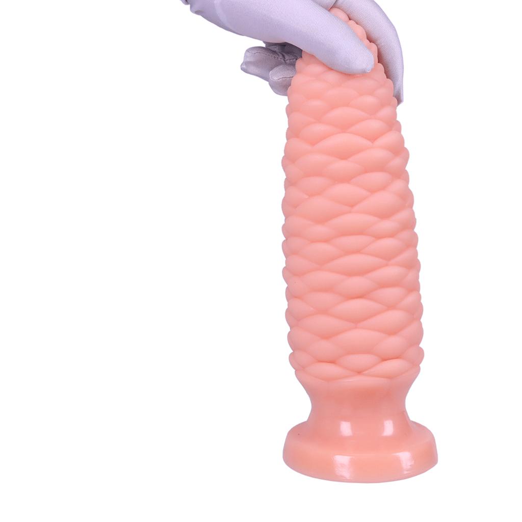 Extra Large PVC Soft Dildo Fisting Particles Anal Plug Masturbator Anal Dilator Adult Sex Toy Big Dick Strap On Penis