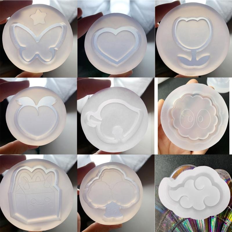 Keychain Pendant Quicksand Molds Silicone Accessories Mold Liquid Sand Ornaments Mould Practical Jewelry Making Tool