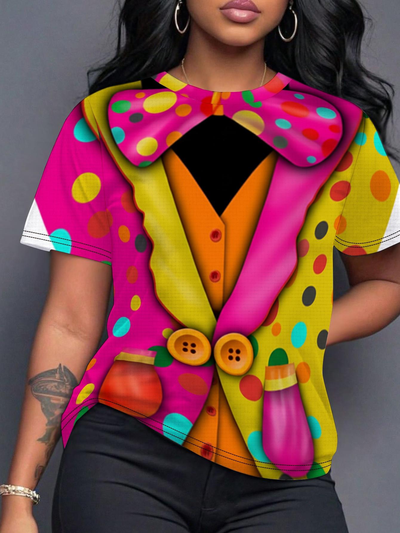 

Polka Dot Pattern Women s T-Shirt Digital Print Design Comfortable Fit L дубильна кора