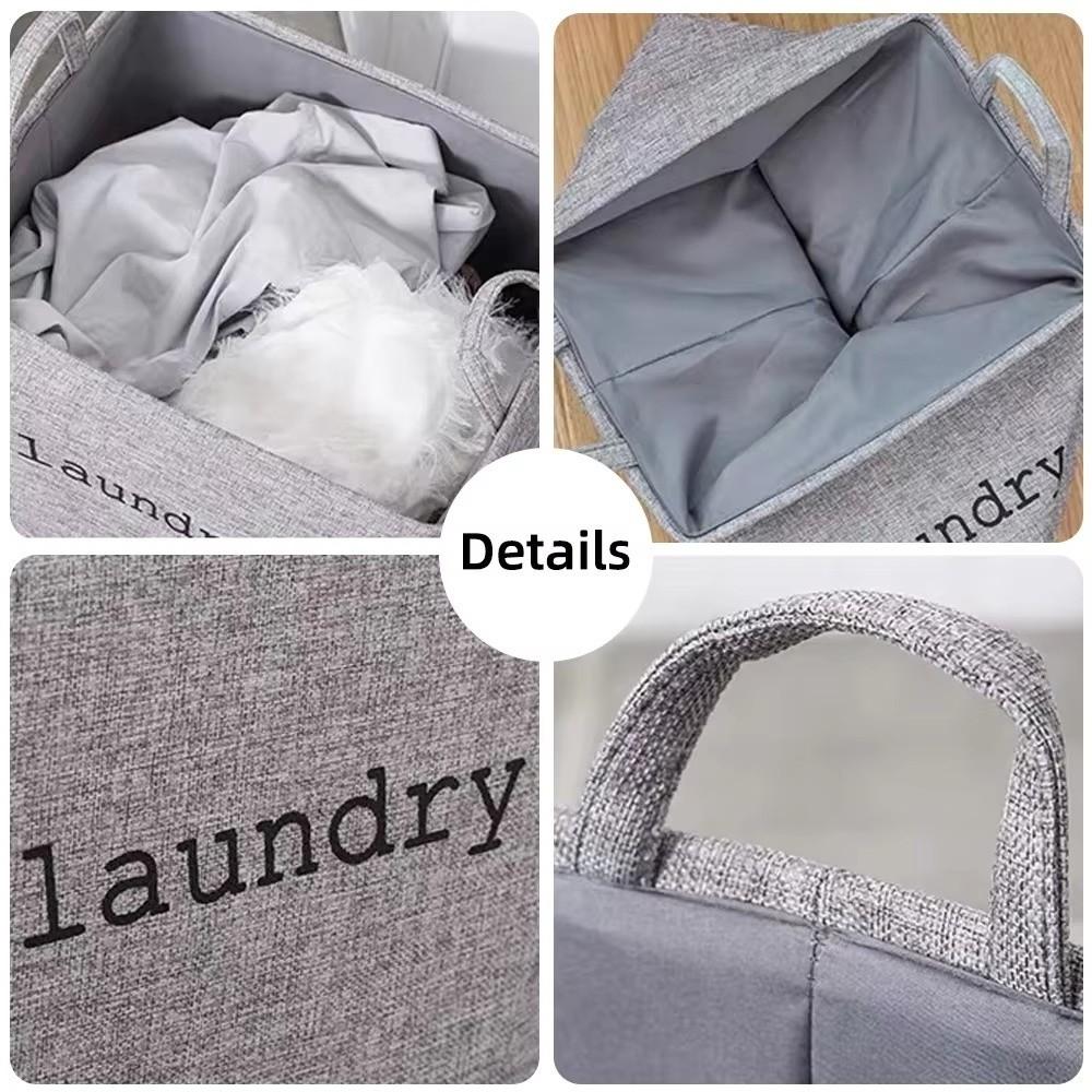 Folding Jute Storage Basket Large Capacity Laundry Basket Portable Jute Cloth Basket Home Use