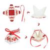 10pcs Christmas Kraft Paper Boxes Santa Claus Chocolate Candy Packaging Box Kids Favor Xmas Gift 2023 Happy New Year Party Decor