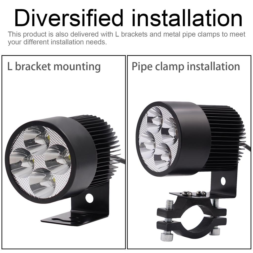 12V-85V 20W Lampă LED Far Motocicletă E-bike Accesorii Auto