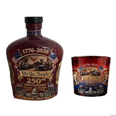 250th Anniversary American Whiskeys Decanter Set With Patriotic Designs For Collectors And History Enthusiasts