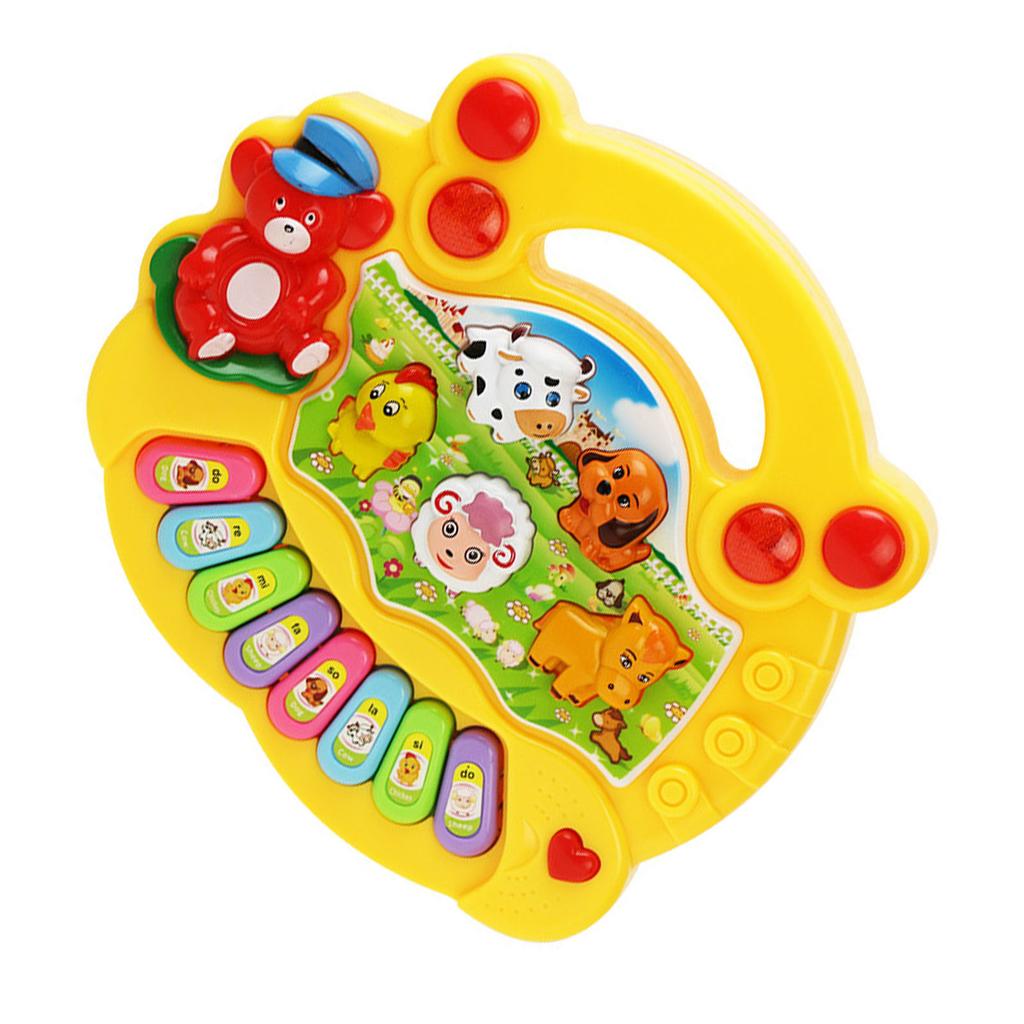 Electronic Baby Instrument Farm Animal Keyboard Toy Children Educational Musical Instrument Toys