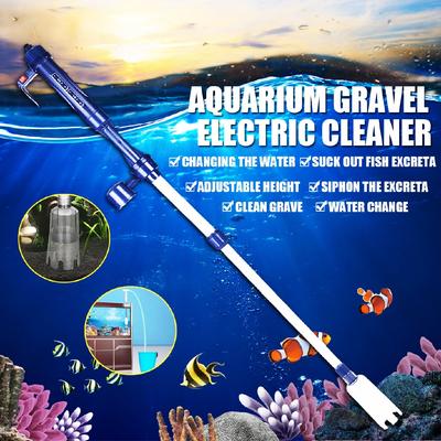 Water Filter Washer Siphon Vacuum Water Pump for Fish Tank Aquarium Cleaner AC 220V Automatic Electric Aquarium Gravel Cleaner