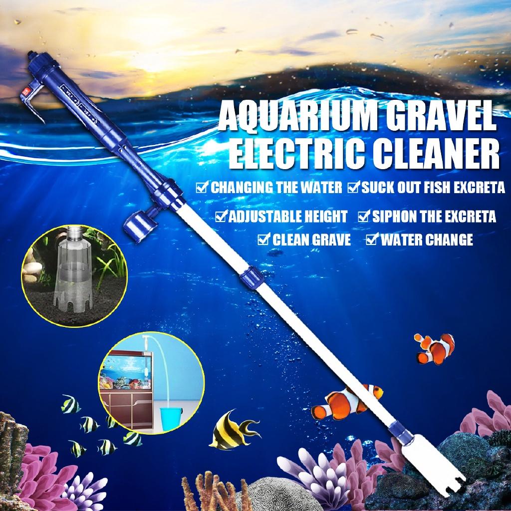 Automatic Electric Aquarium Gravel Cleaner Water Filter Washer Siphon Vacuum Water Pump for Fish Tank Aquarium Cleaner AC 220V