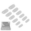 504pcs Extra Long False Nail Tips Frosted Oval Thin Full Cover Transparent Artificial Nails Tips