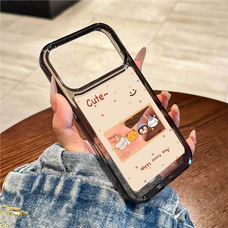 

Bear Polka Dot Phone Case for iPhone 17 Pro Max 14