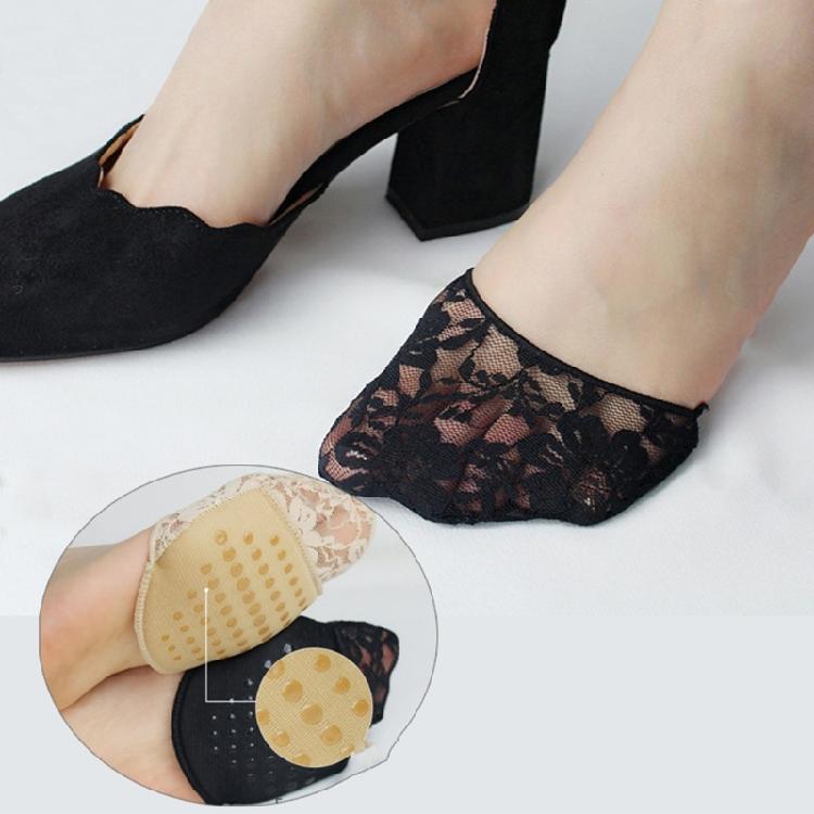 1 Pair Five Toe Forefoot Pads for Women High Heels Half Insoles Toe Topper Socks