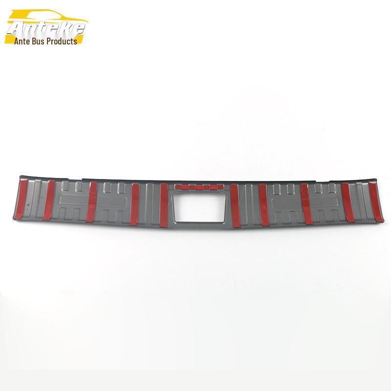 2021 Tucson L Bakre Stötfångarskydd: Rostfritt stål bagageskydd med dekorativ blank list