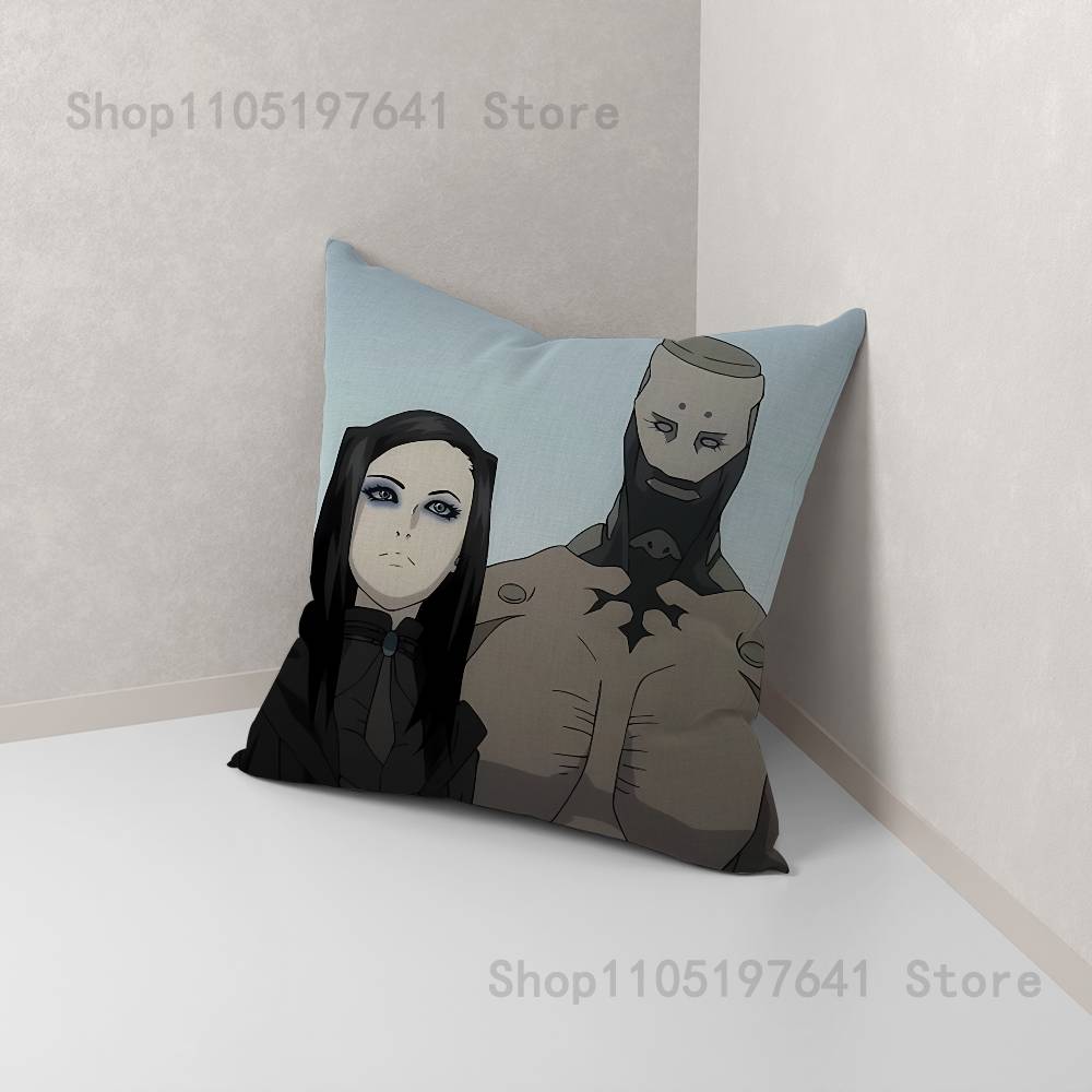 Anime E-ergo P-Proxy Pillow Case For Sofa Decor Car Office Room Printing Cushion Cover Decorations and Protector