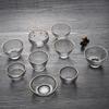 Japanese-Style Handmade Hammered Glass Small Teacup Sake Cup Tea Glass Cup