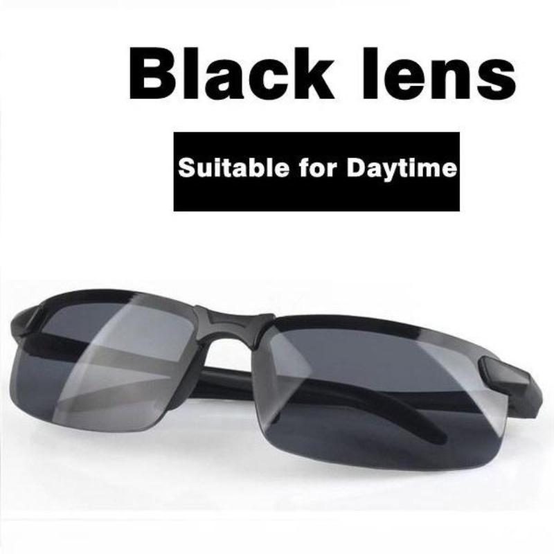 

Лучшие антибликовые очки для вождения днем и ночью для мужчин, поляризационные солнцезащитные очки, фотохромные очки для вождения чёрный