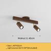 Nordic Wooden LED Ceiling Light Ceiling Spotlight LED Rail Track Lamps for Living Room Bedroom Kitchen Restaurant Decoration