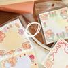Cute Cartoon Animal Decorative Sticker Original Message Paper Butter Bear Sticky Note  Notebook