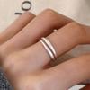 Sterling Silver Matte Pentagram Ring for Women - Versatile, Slim, Stackable Best Friend Index Finger Ring