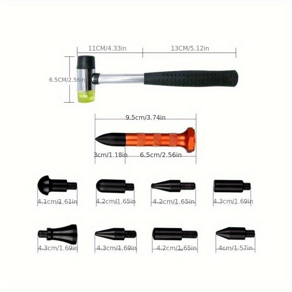 HotCar Dent Removal Tool Rubber Hammer Striking Tool Hail Dent Removal Tool Body Unpainted Dent Repair Kit Rea