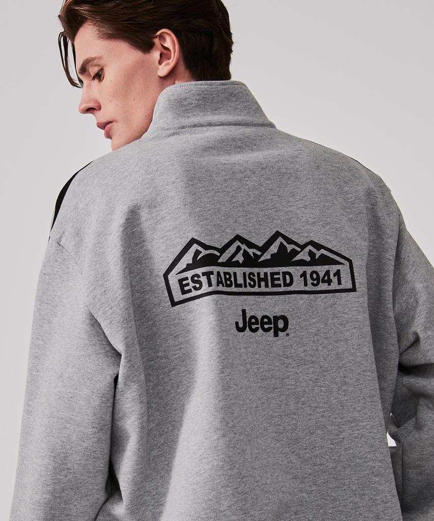JEEP [430G] Heavyweight Track Half-Zip Sweatshirt (Jq5Tsu832Mg)
