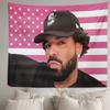 1pc DrakeInspired American Flag Tapestry Wall Hanging Decor Woven Transverse Orientation Dorm Home Room Decoration