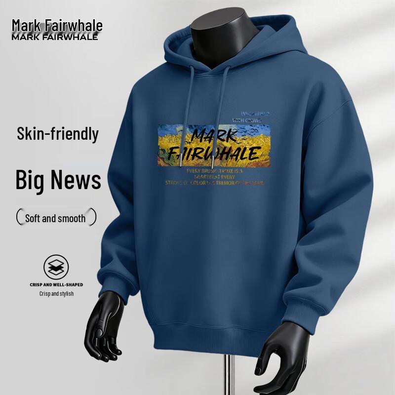 

Mark Fairwhale Men s Loose Fit Hooded Sweatshirt 4XL