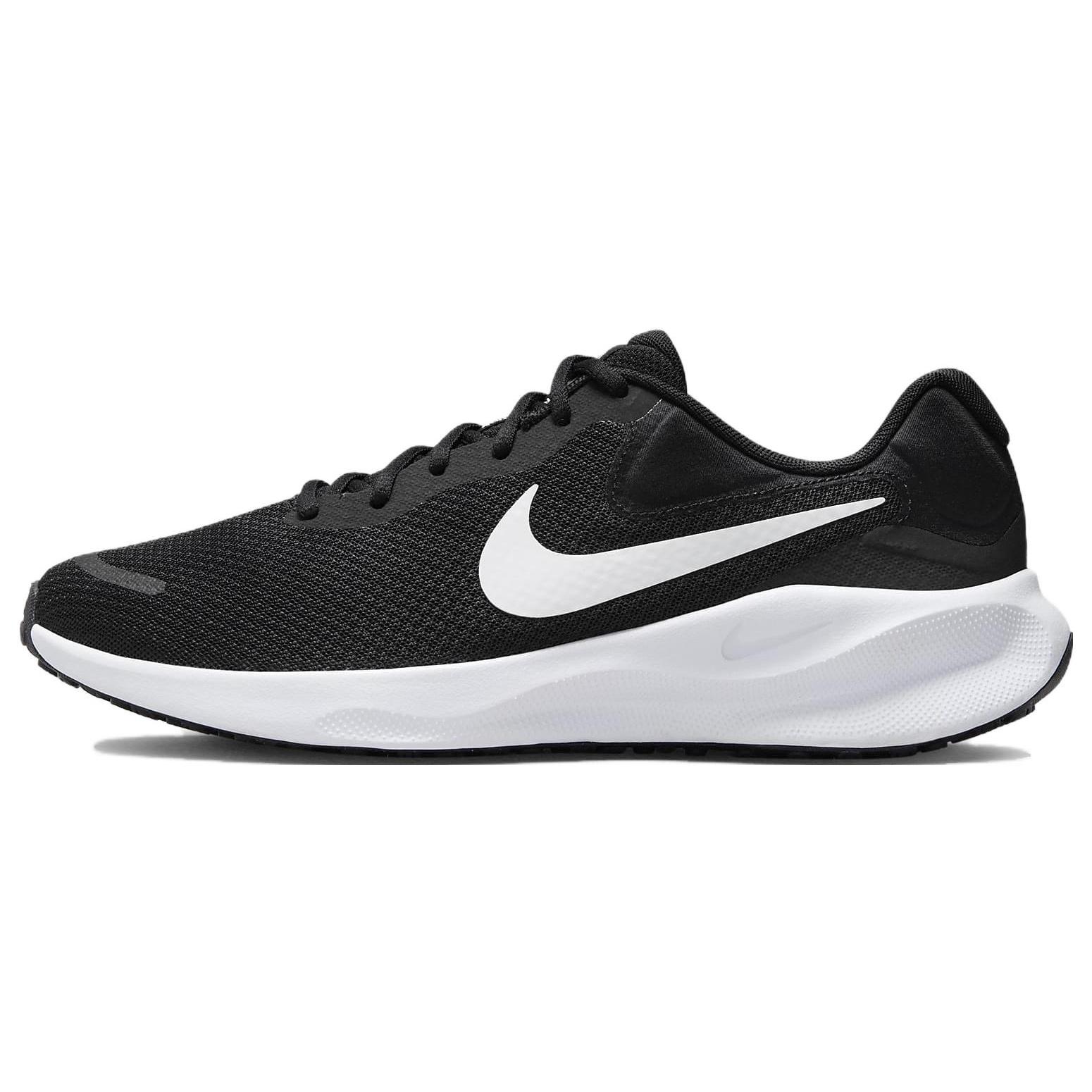 Nike Revolution 7 Road Running Shoes Black White Men s FB2207-001 EU 43