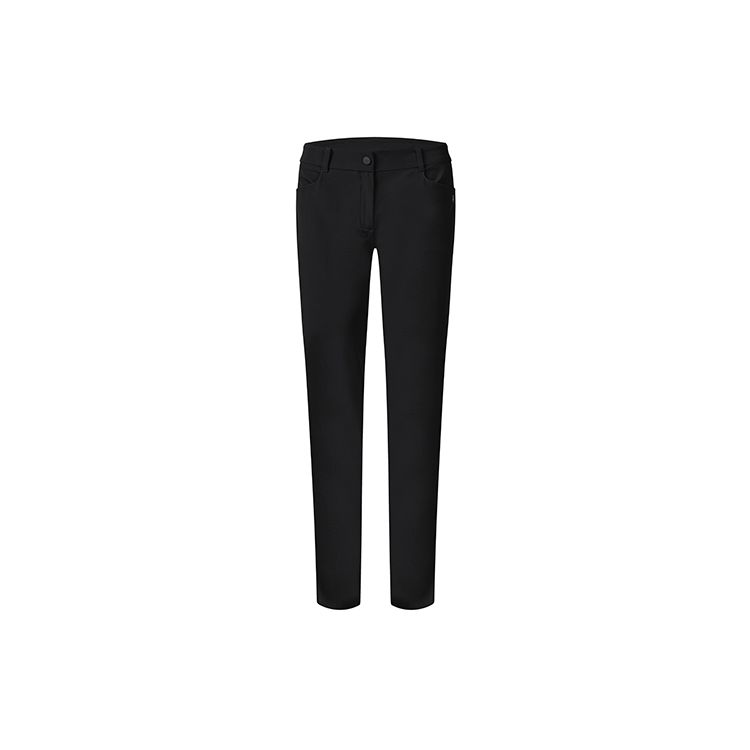 FILA Athletics Basic Solid Woven Sports Long Pants Women Bottoms Deep-Black A11W235806F-BK