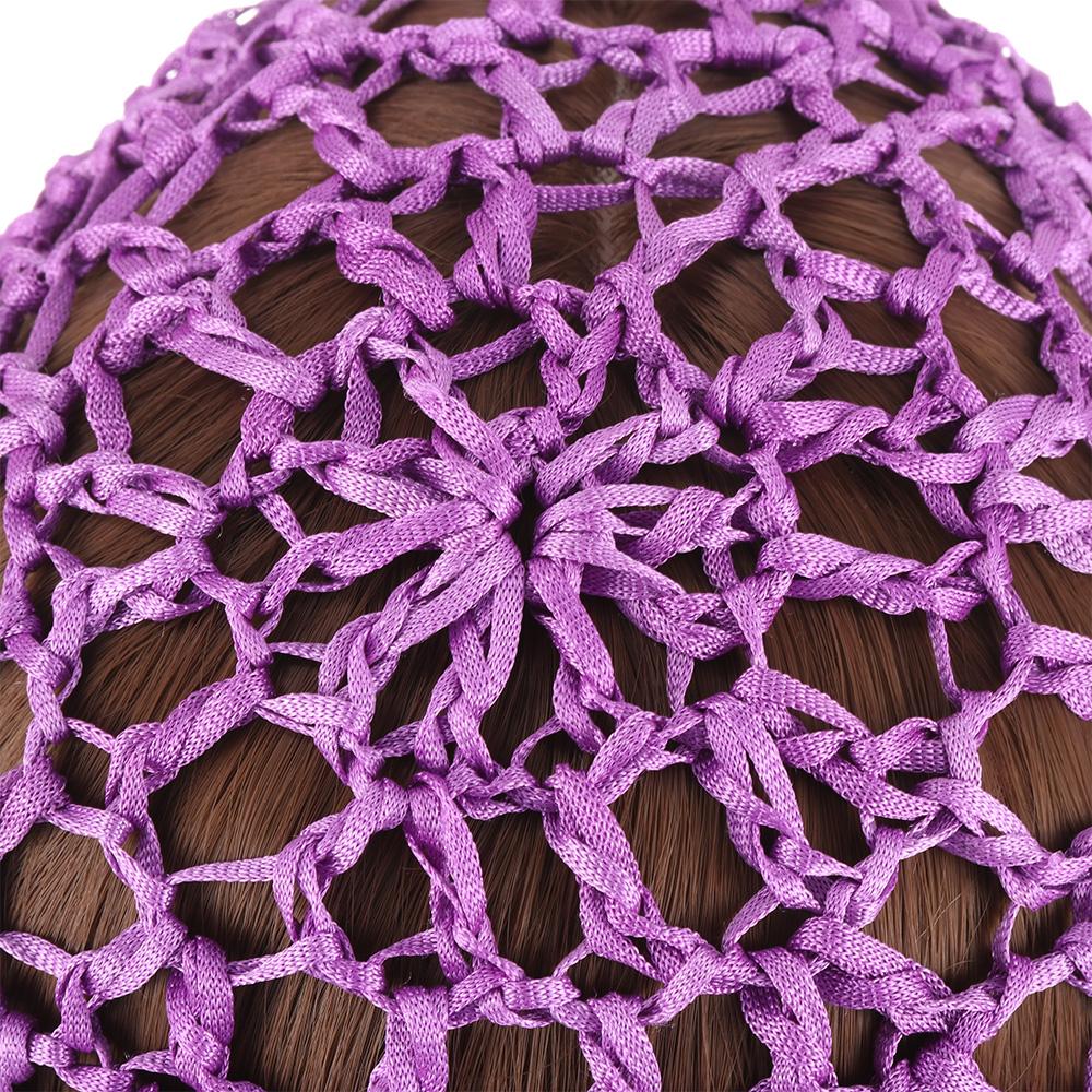1PC Soft Knit Hair Net Rayon Knit Snood Hat Mesh Hair Care Cap Crochet Sleeping Night Cover Turbans Styling Tool Accessories