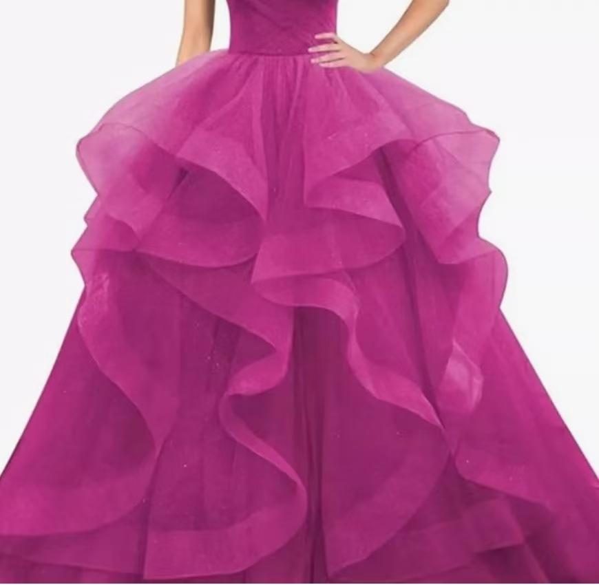 Banquet Evening Dress 1011 New Long Temperament Thin Niche Light Luxury Fairy Celebrity Host Dress Woman