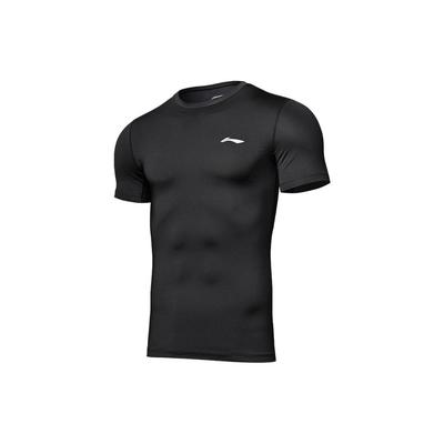 Li Ning Logo Print Sports Training Running Short Sleeve T-Shirt Men Tops AUDN121-1