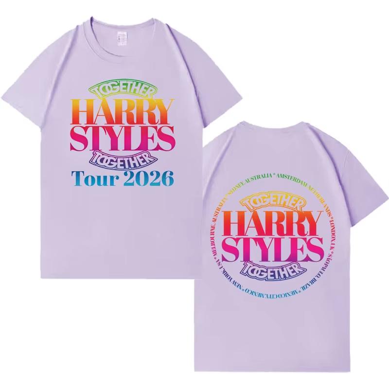 Hot Singer Harry Styles Together Tshrits Aesthetic Gothic pure Cotton T Shirt Unisex Women Fashion Casual Short Sleeve Tshirt
