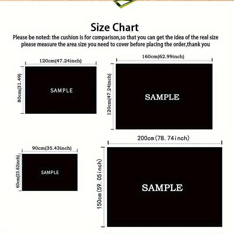 Clock In Nature Landscape Rug Office Chair Mat Eco Friendly Indoor Decoration Anti Slip Carpet Can Be Machine Washed