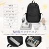 SEAFEW Women's Backpack, Large Capacity, Korean Style, for School, Work, Travel, and More, Lightweight and Waterproof, Black
