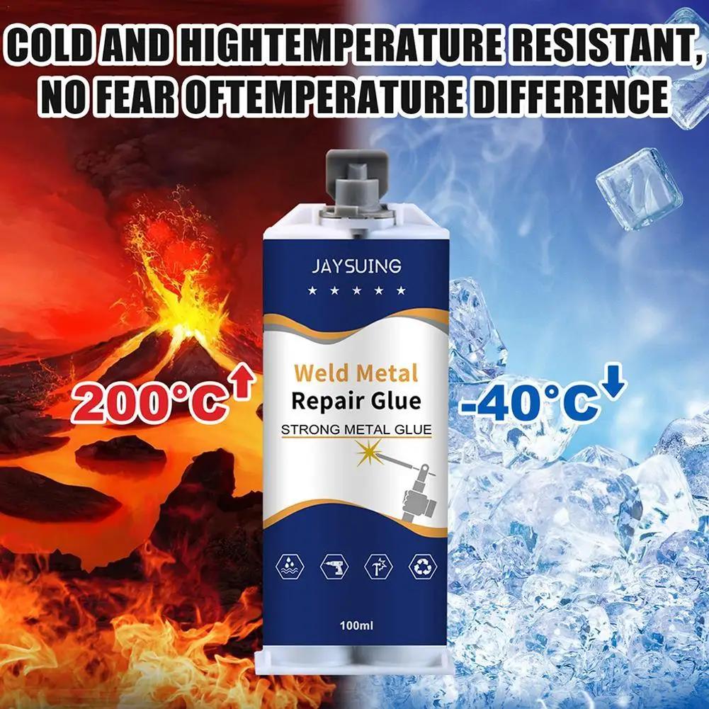 50/100ml Metal Repair Paste With Tools Industrial High Strength Sealant Weld Heat Resistant Metal Repair Agent Glue