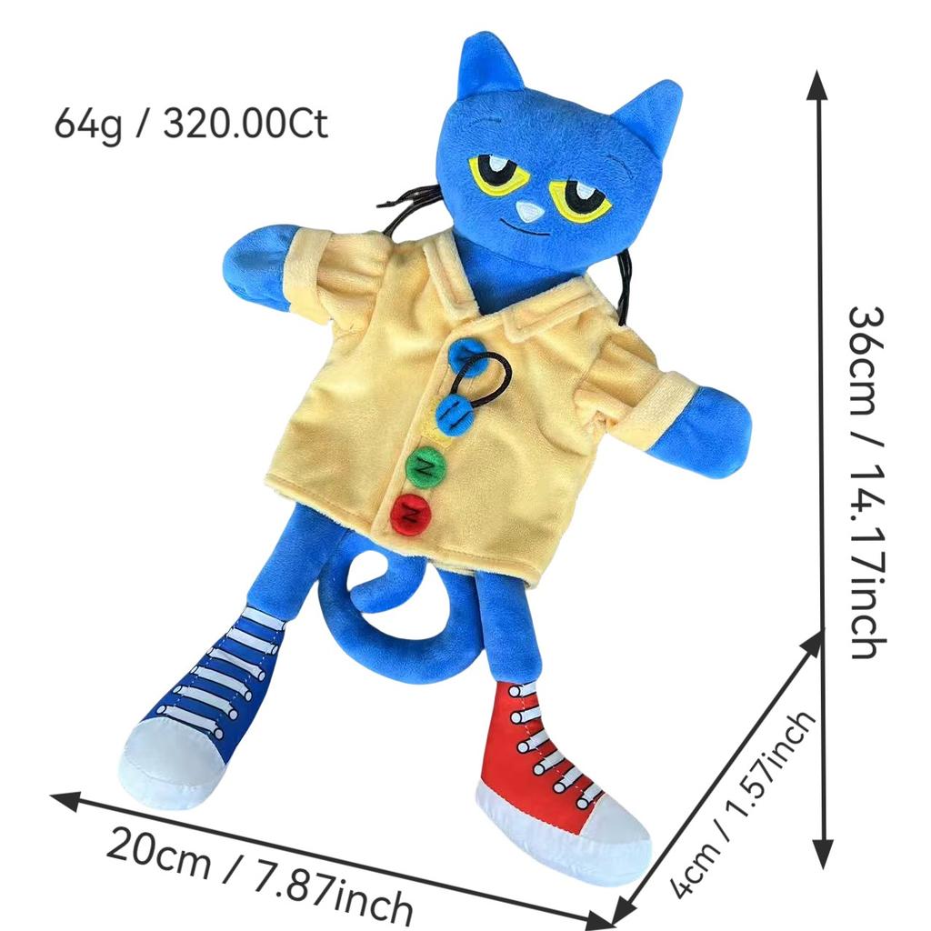 New Goodlooking Pete The Cat Plush Game Animation Children's Birthday Gifts And Holiday Gifts Room Decor Plushies Toy