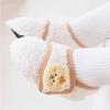 Plush Anti-slip Soft Sole Socks Winter Warm Children Cotton Slippers New Toddler Socks  Boys Girls