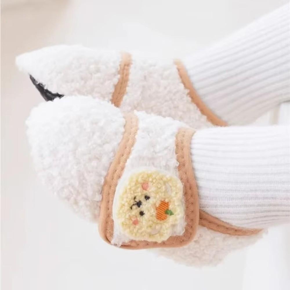 Plush Anti-slip Soft Sole Socks Winter Warm Children Cotton Slippers New Toddler Socks Boys Girls