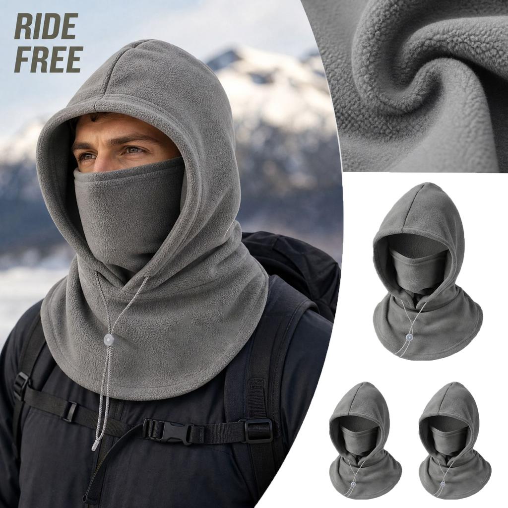 Unisex Outdoor Cycling, Windproof Hat with Face and Neck Cover, Single Layer