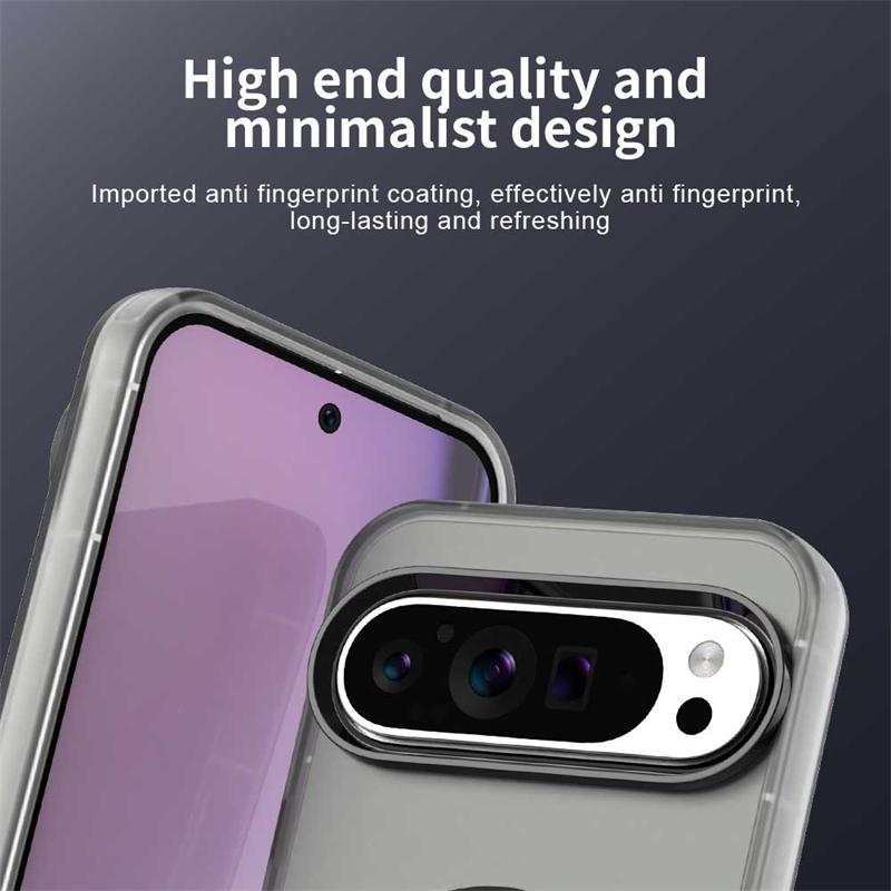 Wireless Charging Case Google Pixel 9 Pro XL Case Magnetic Luxury Frosted Silicone Pixel 9 Pro XL Protector Cover Pixel 9 Pro XL