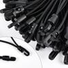 20Pcs Outdoor Tent Storage Elastic Rope Buckle Elastic Bungee Cord with Hook Tarpaulin Tensioner Fastening Straps