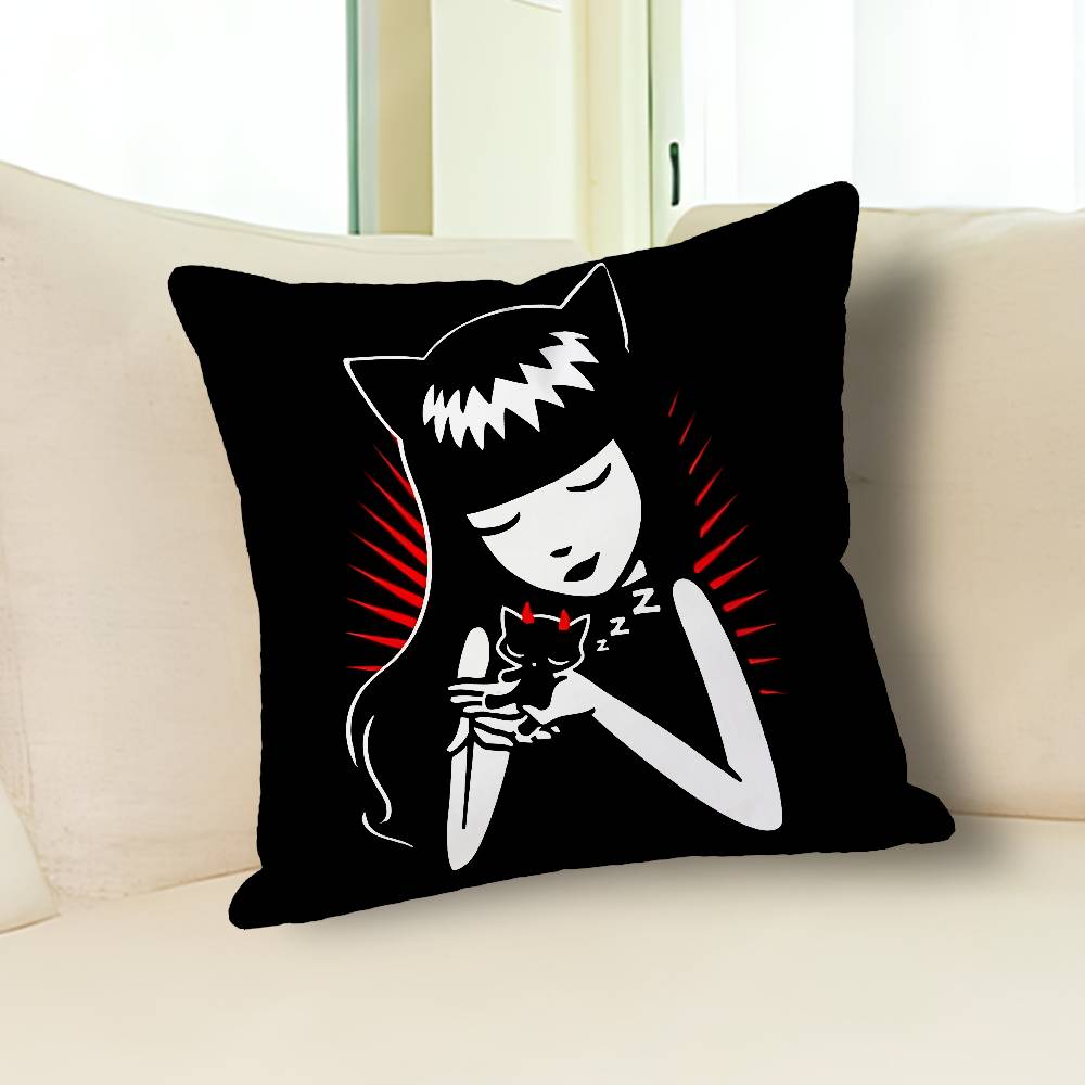 E-Emily The S-Stranges Pillow Cases for Bedroom Living Room Sofa Home Decor Polyester Cushion Cover with Zipper