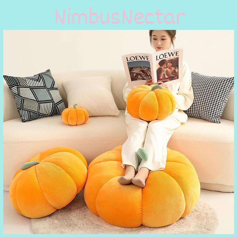 Colorful Pumpkin Plush Pillow Soft Decorative Cushion For Halloween Home Living Room