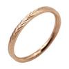 Korean Style Rose Gold Titanium Steel Arrow Flower Two-Joint Ring