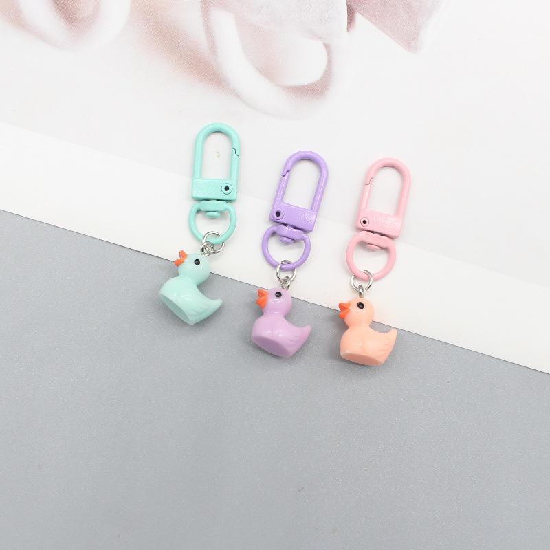 Colorful Cartoon Keychain: Cute Couple Pendant, Ins Style Backpack Ornament