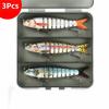 8 Segments 10cm Sinking Wobblers Vibrating Jointed Crankbait Prmeium Hard Vibrating Lures  Trolling
