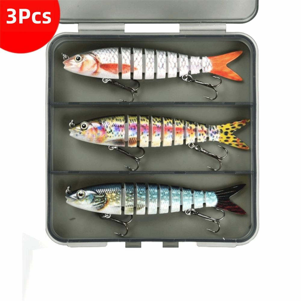 8 Segments 10cm Sinking Wobblers Vibrating Jointed Crankbait Prmeium Hard Vibrating Lures  Trolling