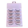 Super Natural Thick Black Stem False Eyelashes - One-Piece Whole Strip, Perfect for Beginners & Daily Wear