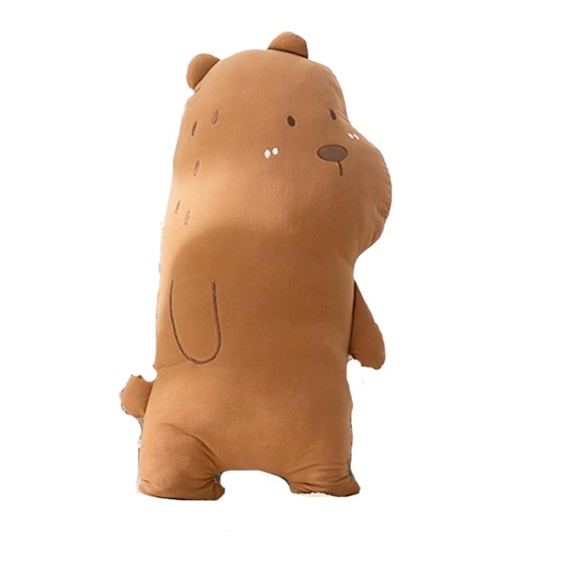 Almofada Grande de Pelúcia Macia de Dinossauro Para Crianças Design de Animal de Desenho Animado Estilo Nórdico 75cm de Altura