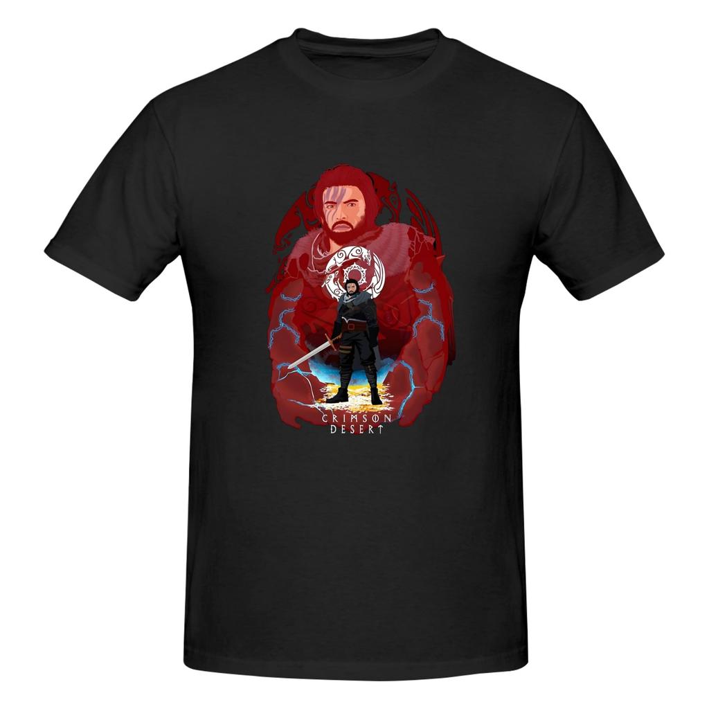 Piece Viking Style Fantasy Novelty Cotton TShirt Crimson Desert RPG Tops Tees For Unisex