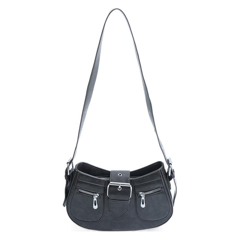 Einfarbige vielseitige Tasche im ausländischen Stil mit hoher Textur, Hand- und Unterarmtasche, 2025 neue Mode Damen Schulter-Umhängetasche